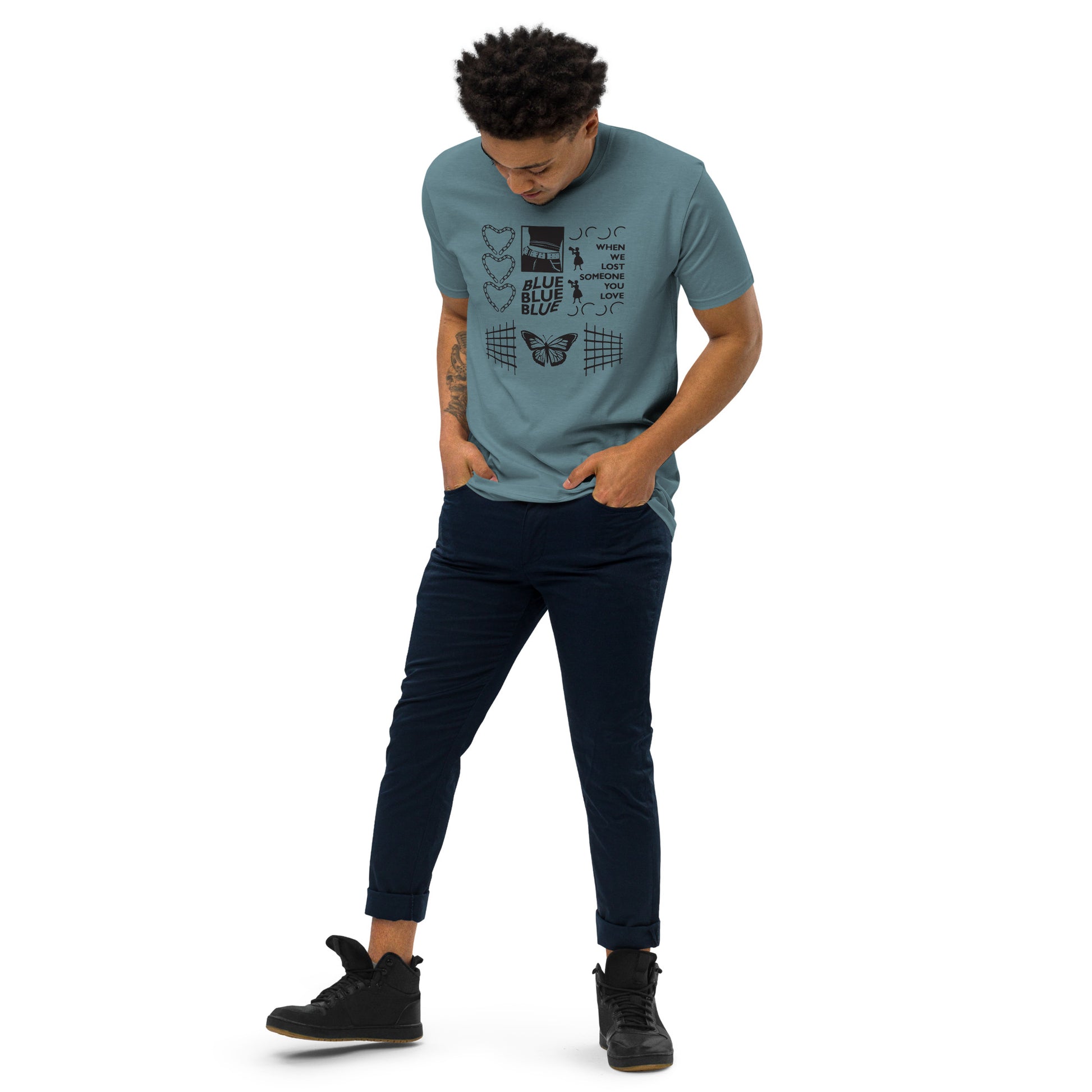 Blue Blue Blue Heavyweight Tee - Own Your Journey