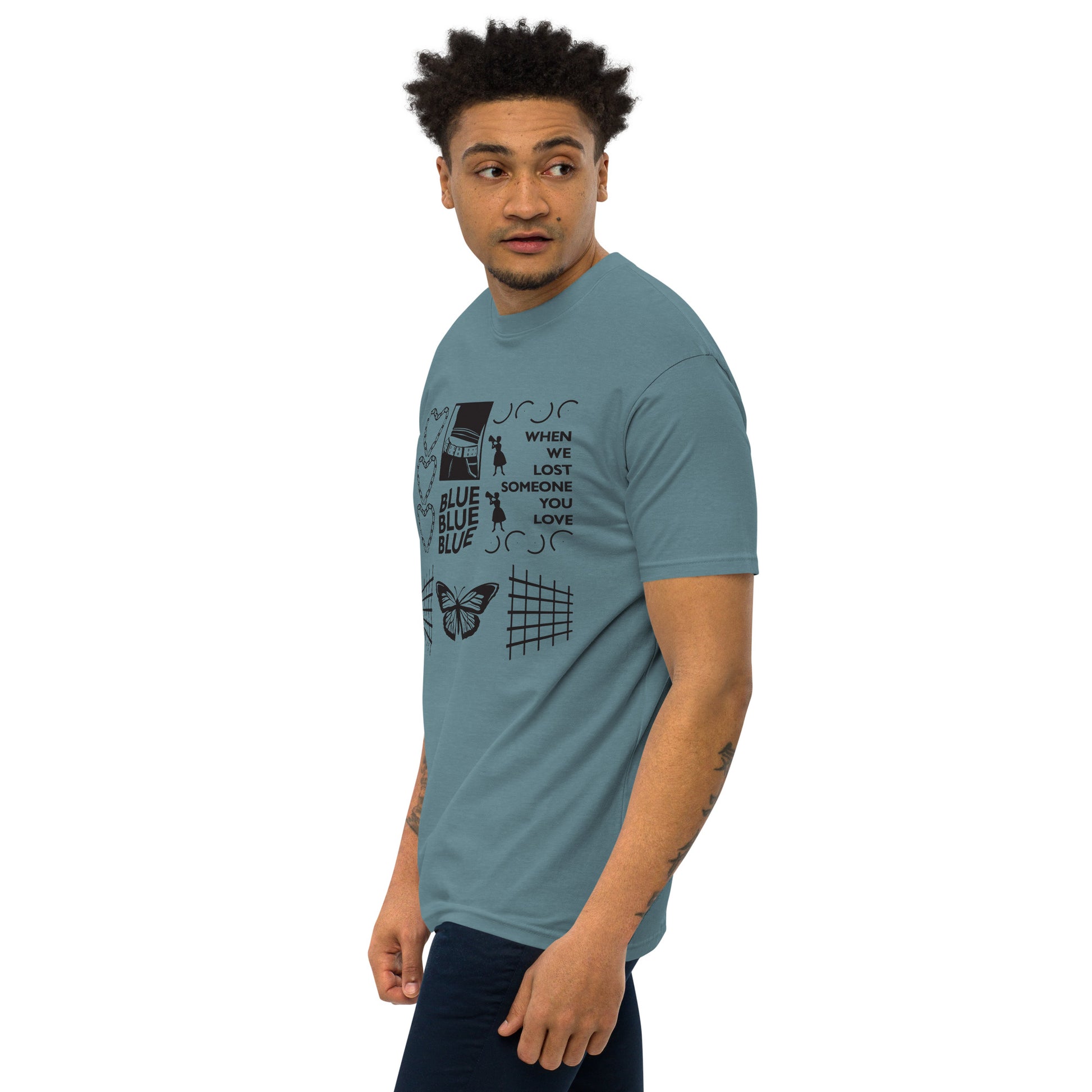 Blue Blue Blue Heavyweight Tee - Own Your Journey