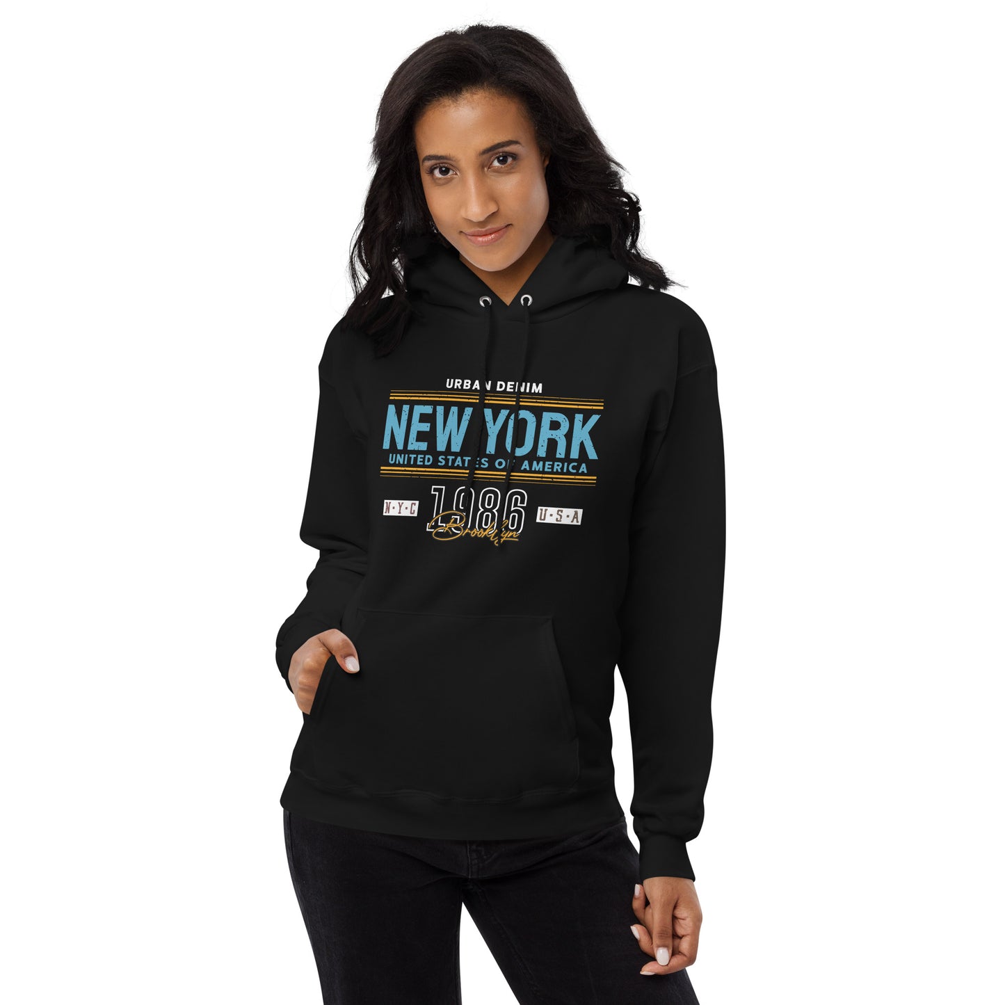 New York Urban Denim Hoodie - Own Your Journey