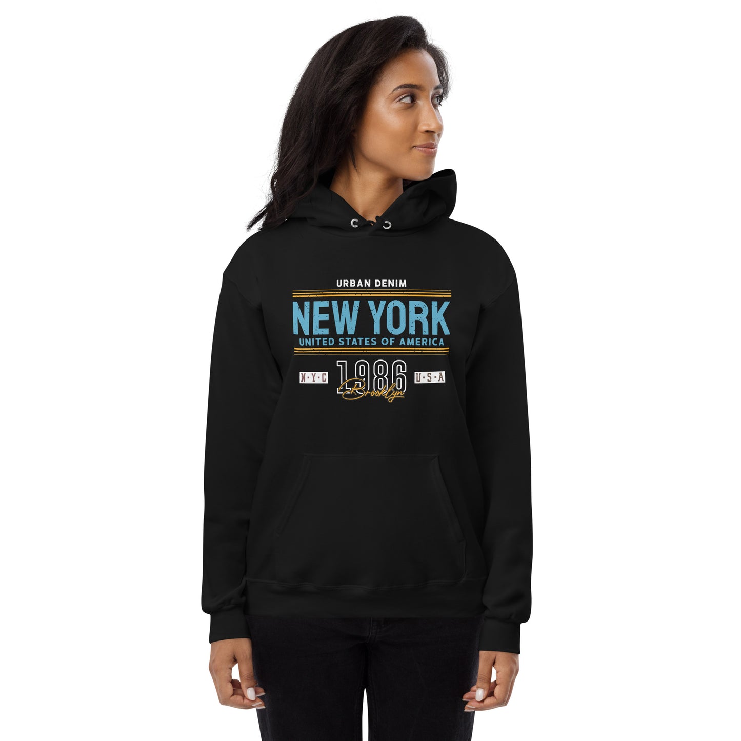 New York Urban Denim Hoodie - Own Your Journey