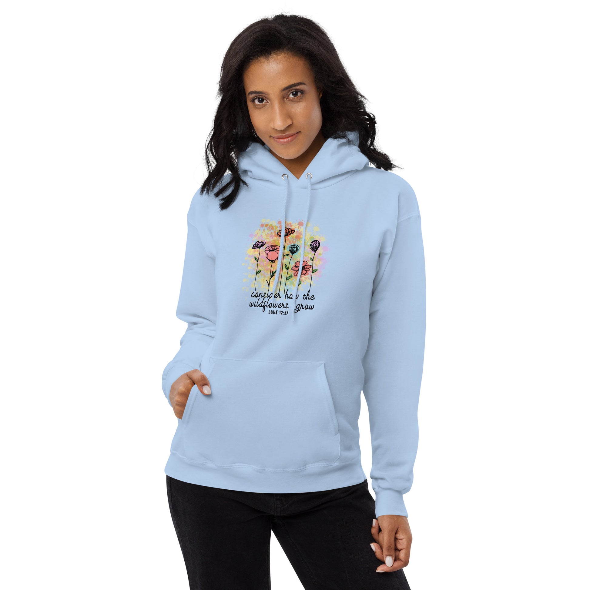 Consider How The Wildflowers Grow Fleece Hoodie - Own Your Journey