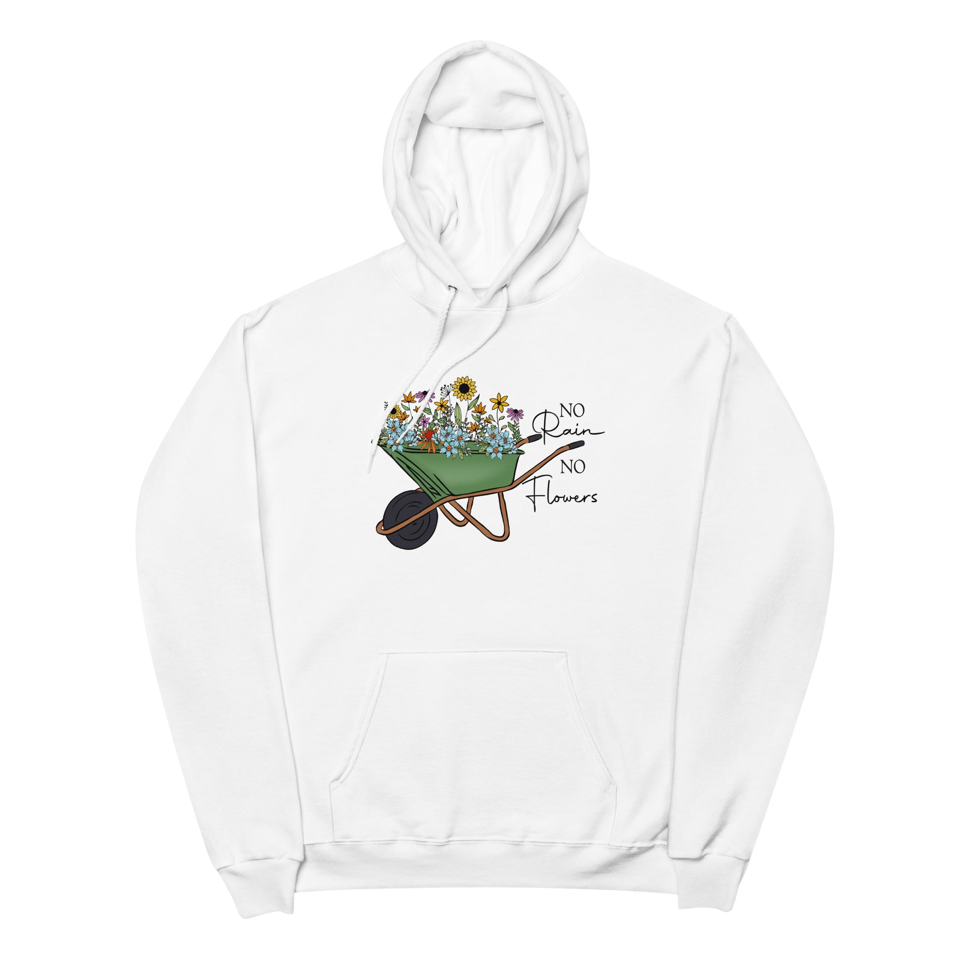 No Rain No Flowers Fleece Hoodie - Own Your Journey