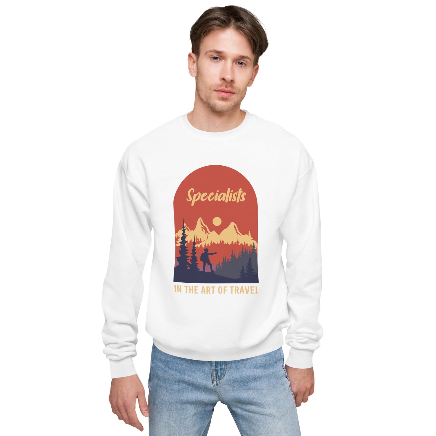 Specialist In The Art Of Travel Fleece Sweatshirt - Own Your Journey