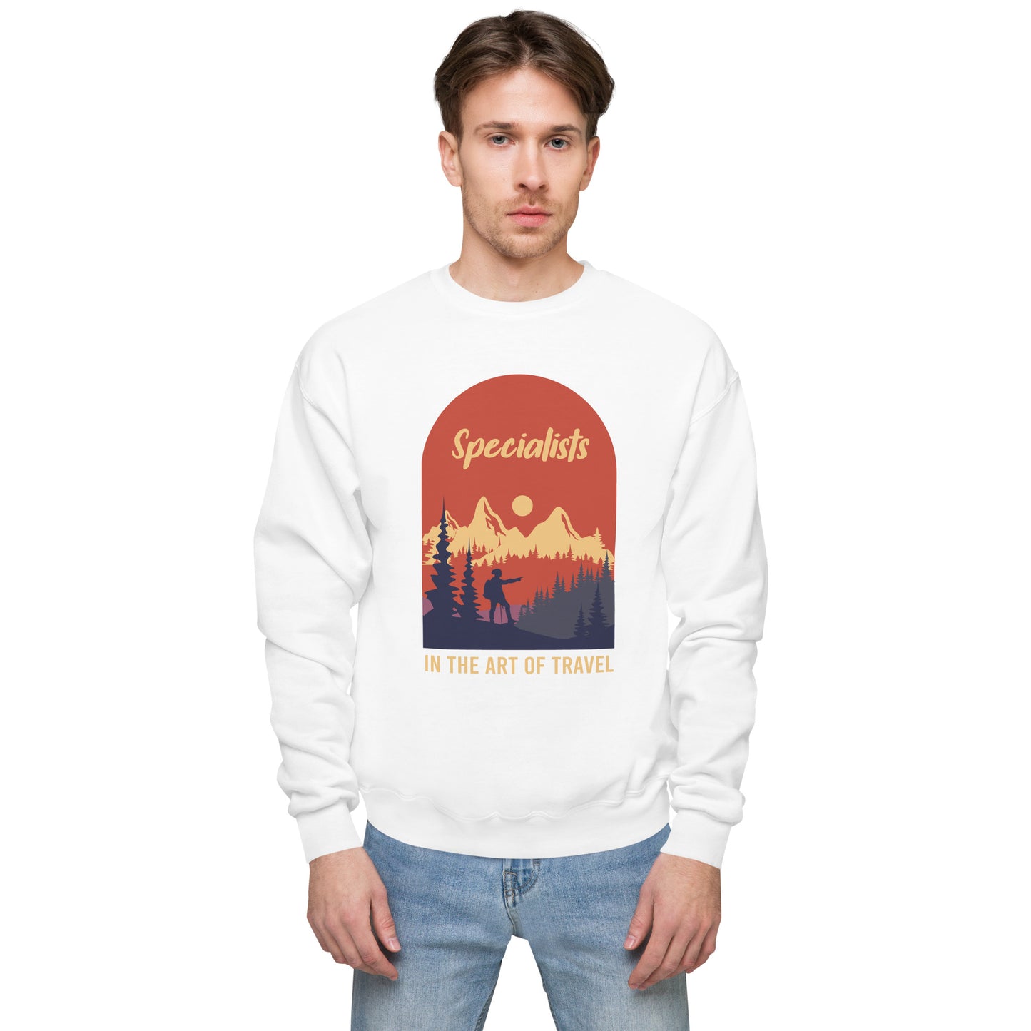 Specialist In The Art Of Travel Fleece Sweatshirt - Own Your Journey