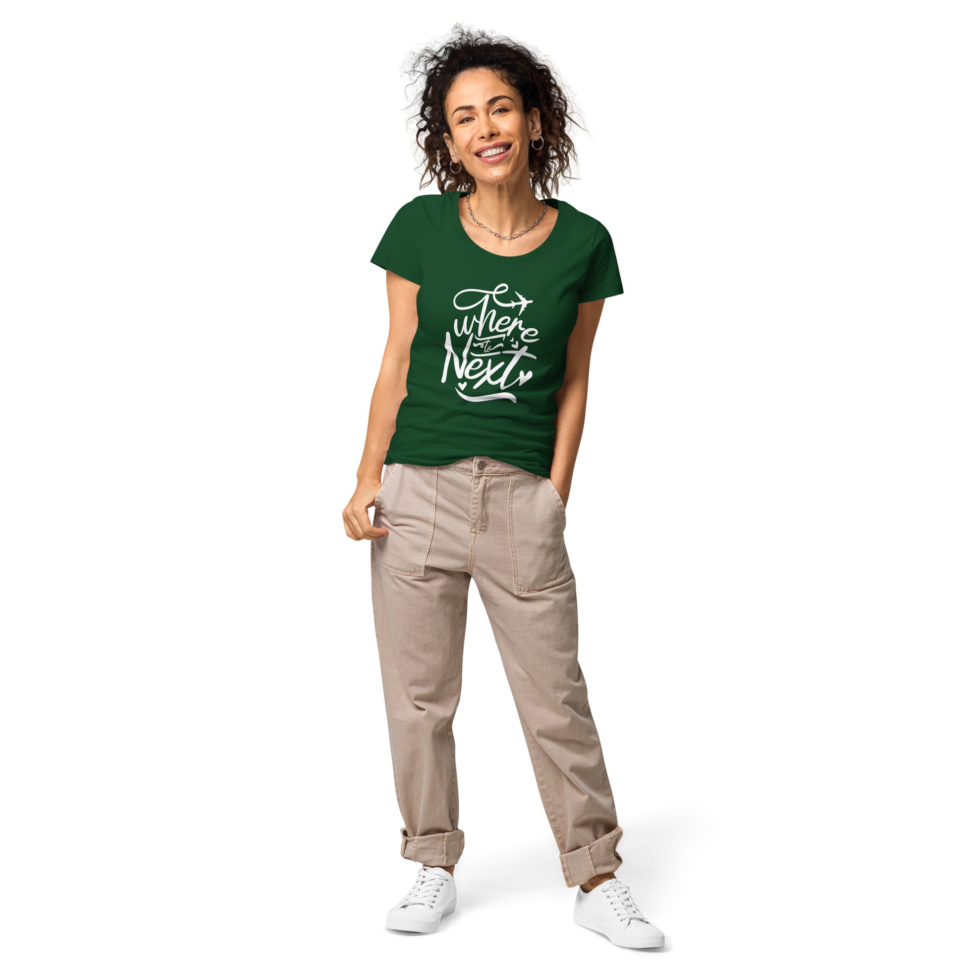 Where To Next Women Organic T-Shirt - Own Your Journey