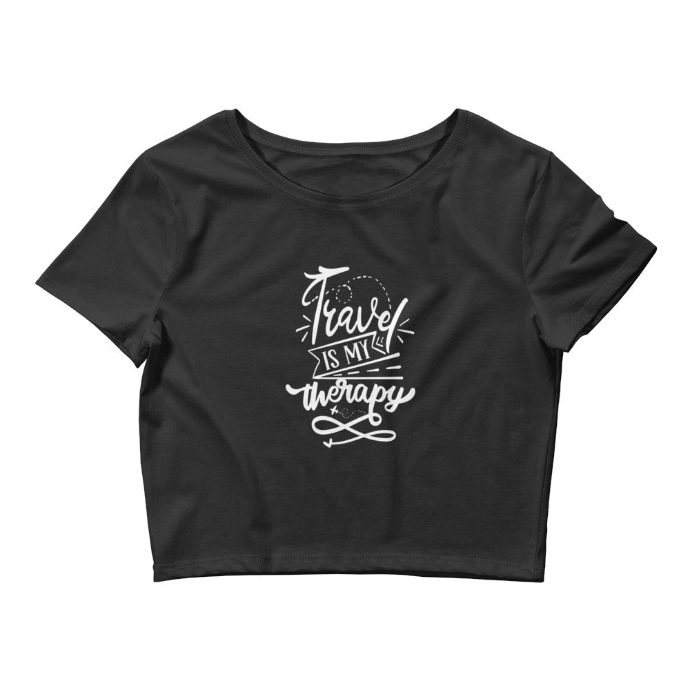 Travel Is My Therapy Women’s Crop Tee - Own Your Journey