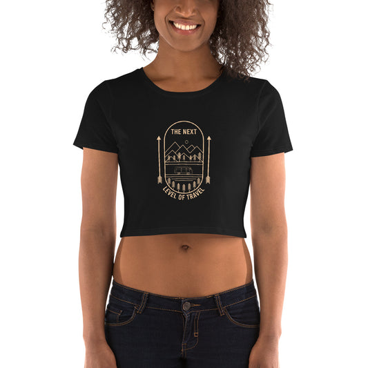 The Next Level Of Travel Women’s Crop Tee - Own Your Journey