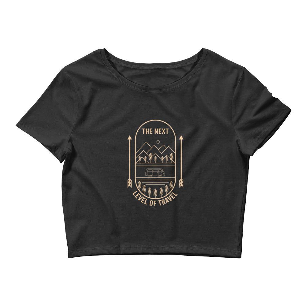 The Next Level Of Travel Women’s Crop Tee - Own Your Journey